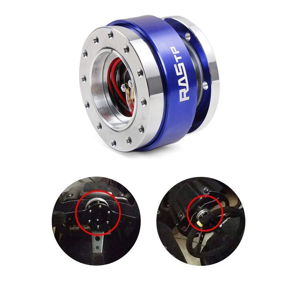 Steering Wheel Quick Release Hub Adapter Snap Off Boss Kit for Universal Cars