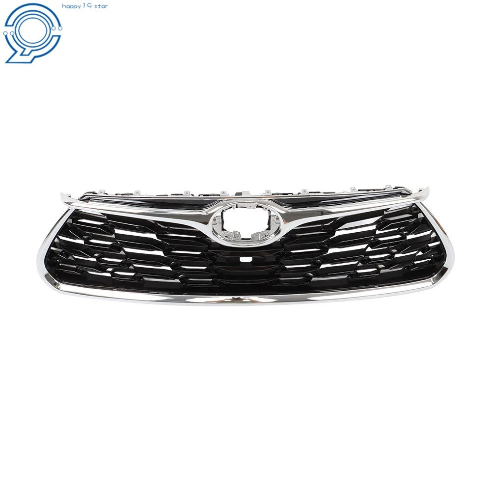 Front Bumper Grille for Toyota Highlander (2020-2022) Chrome Mesh Honeycomb