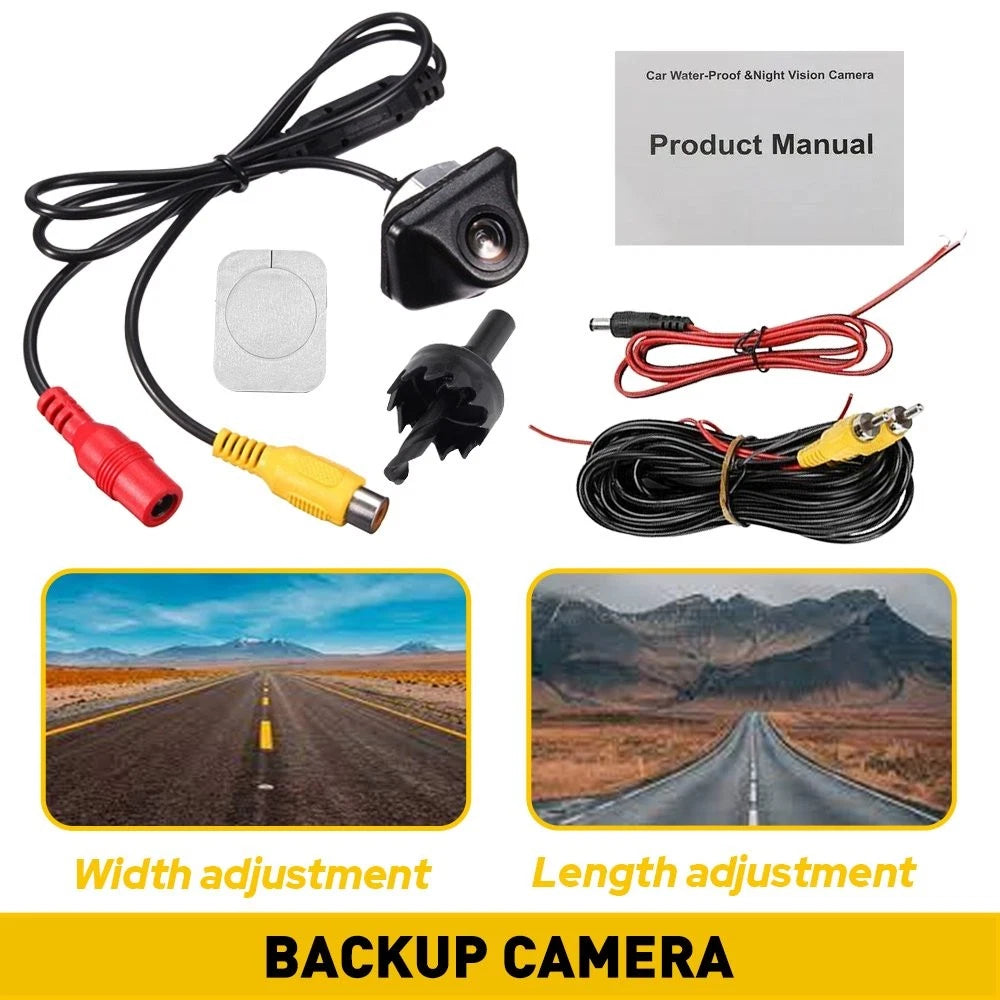 Rear View Camera for Universal Vehicles - Waterproof Backup Camera