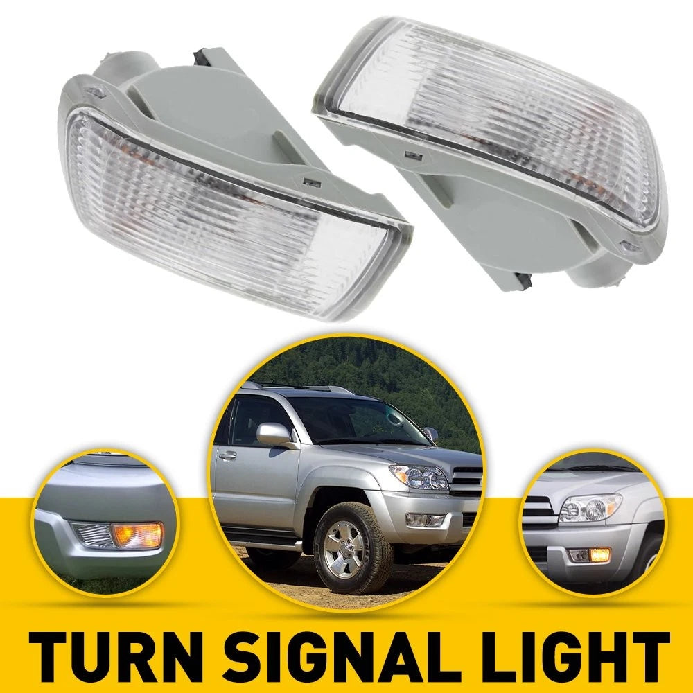 Set of 2 Front Bumper Parking Signal Lights for Toyota 4Runner (2003–2005)
