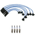 NGK Wire Set & Bosch 4 Platinum Spark Plugs for B2300 Mustang Ranger (1994–1997)