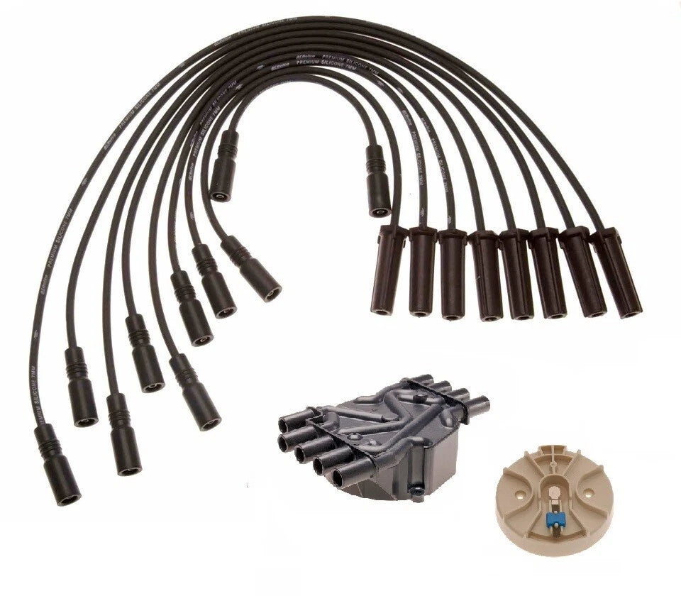 Ignition Wire Set & Distributor Cap Rotor Kit for Chevy GMC C3500 (1990–2000)