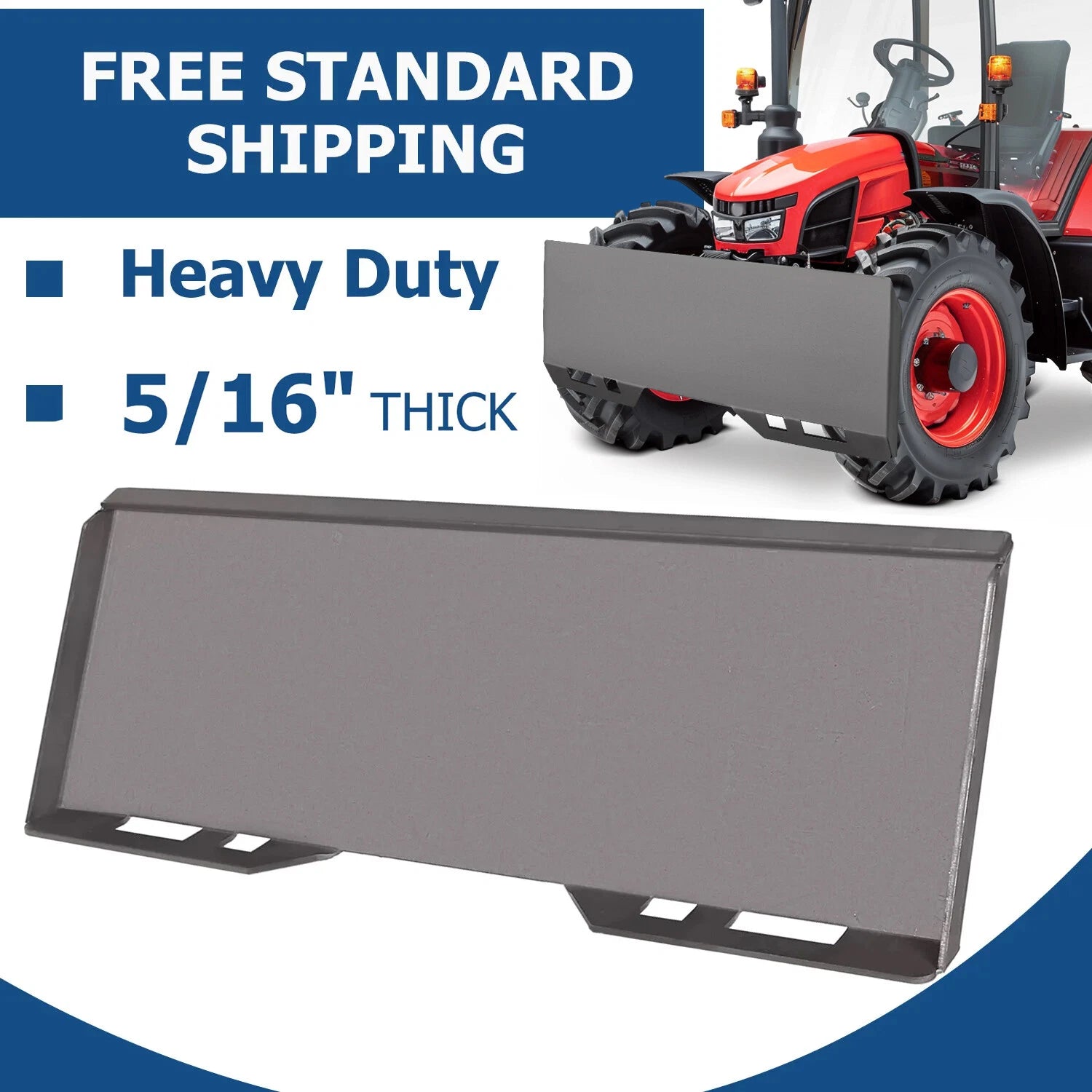 Mount Plate for Bobcat Kubota Skid Steer Loader Quick Tach