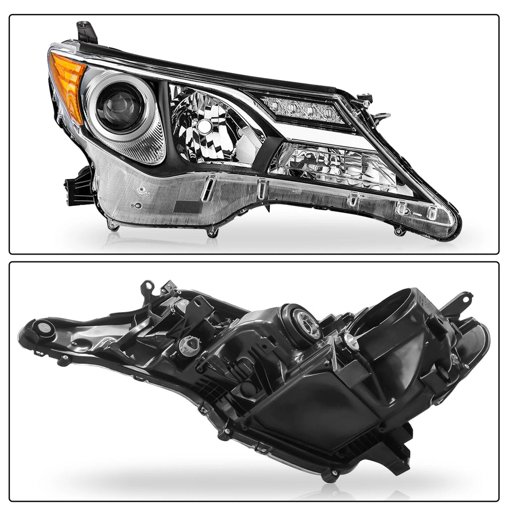 Halogen Headlight Chrome Housing for Toyota RAV4 (2013-2015)