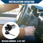 Ignition Switch Lock Cylinder & Door Lock Cylinder for Ford F150 F250 (2004–2008)