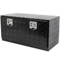 2X 36"x 17"x 18" Multifunctional Storage Tool Box for Truck Black