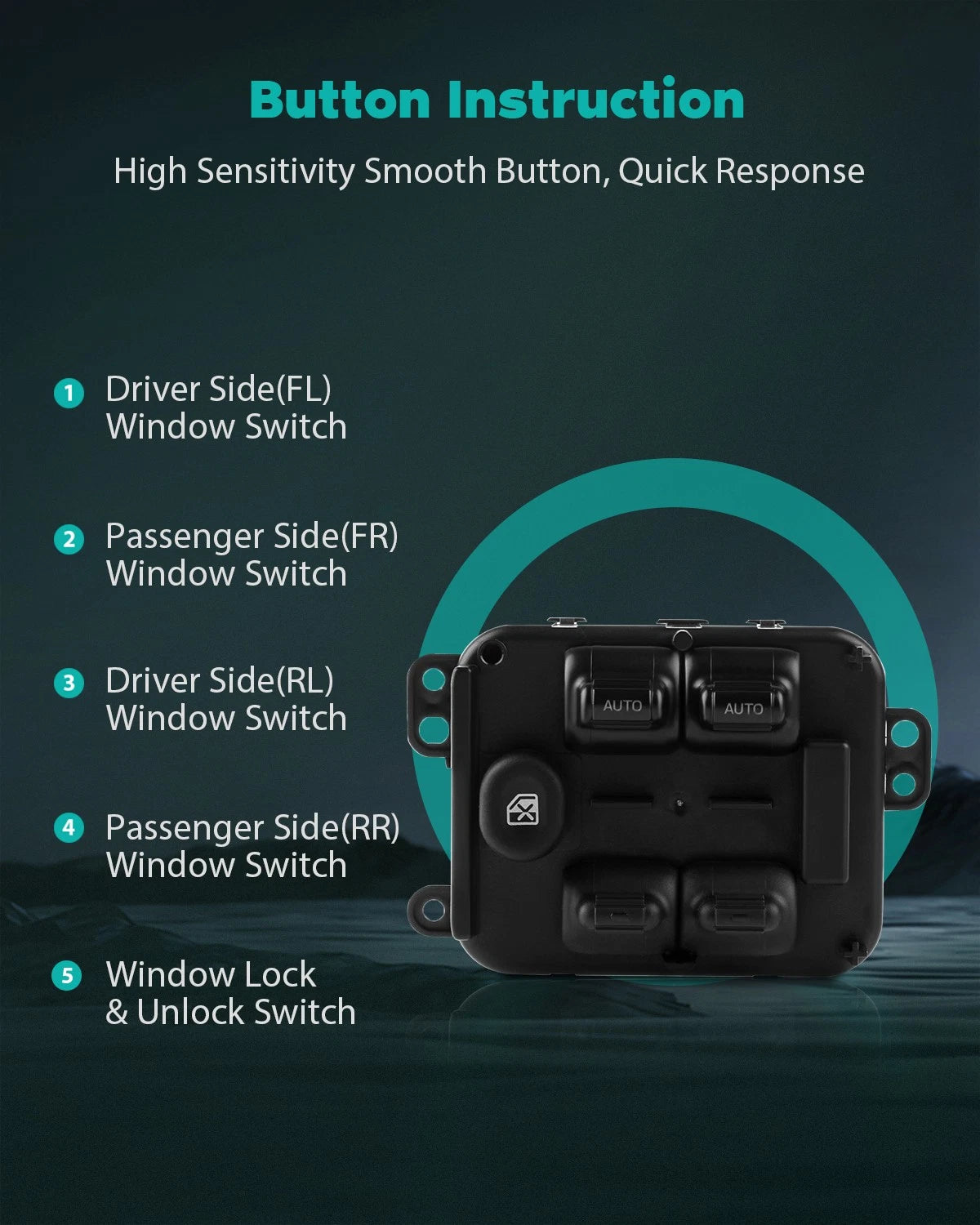 Power Window Switch for Jeep Liberty (2005–2007) 56054002AA