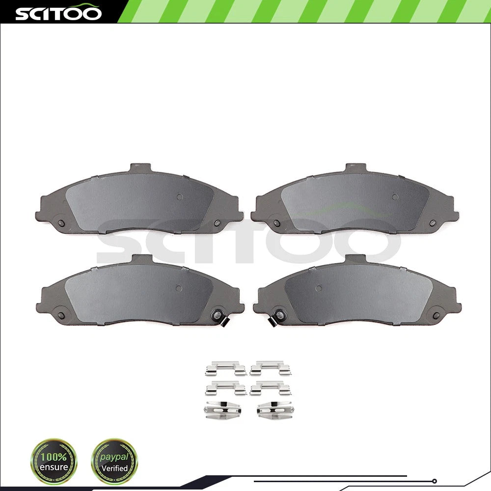 Set of 4 Front Metallic Brake Pads for Cadillac XLR, Chevrolet Corvette (2004–2009)