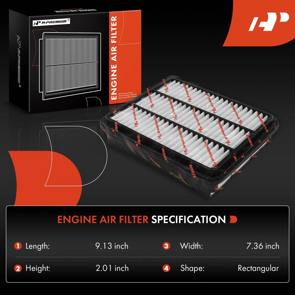 Engine Air Filter for Dodge Avenger (1995-2000) Mitsubishi Eclipse (1995-2005)