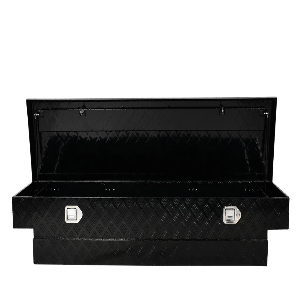 Black Aluminum Tool Box for Truck Pickup Trailer Storage (70"x20"x17.5")
