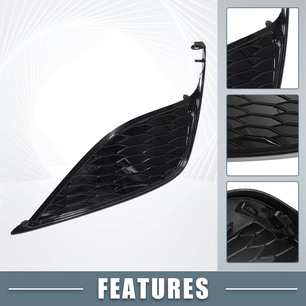 Fog Light Grille Cover Trim for Toyota Camry SE XSE (2018–2023) Black