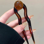 Resin U Shape Hairpin for Women Wedding Party Hairstyle Tool