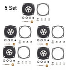 Set of 5 Carburetor Repair Kits for Oregon Tecumseh Toro (49-039, 49-239, 630978, 630932)