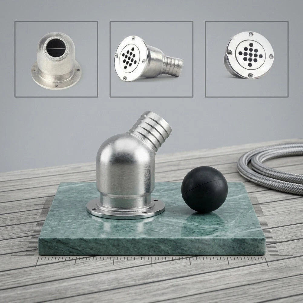 316 Stainless Steel Drain for Boat Floor and Yacht Deck