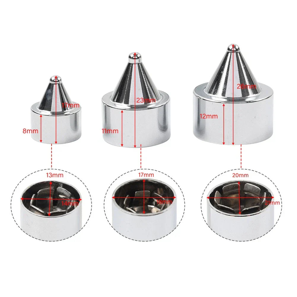61X Engine Topper Bolt Caps Cover Orange for Harley Twin Cam FLH (1999-2006)