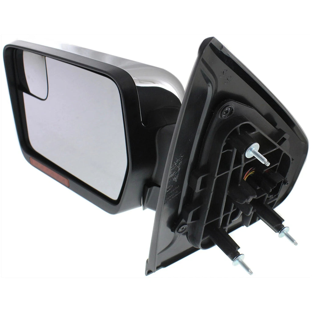 Set of 2 Chrome Power Heated Mirrors for Ford F-150 (2011–2014)