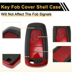 Red TPU Silicone Key Fob Shell Cover for Ford Mondeo (2015–2021)