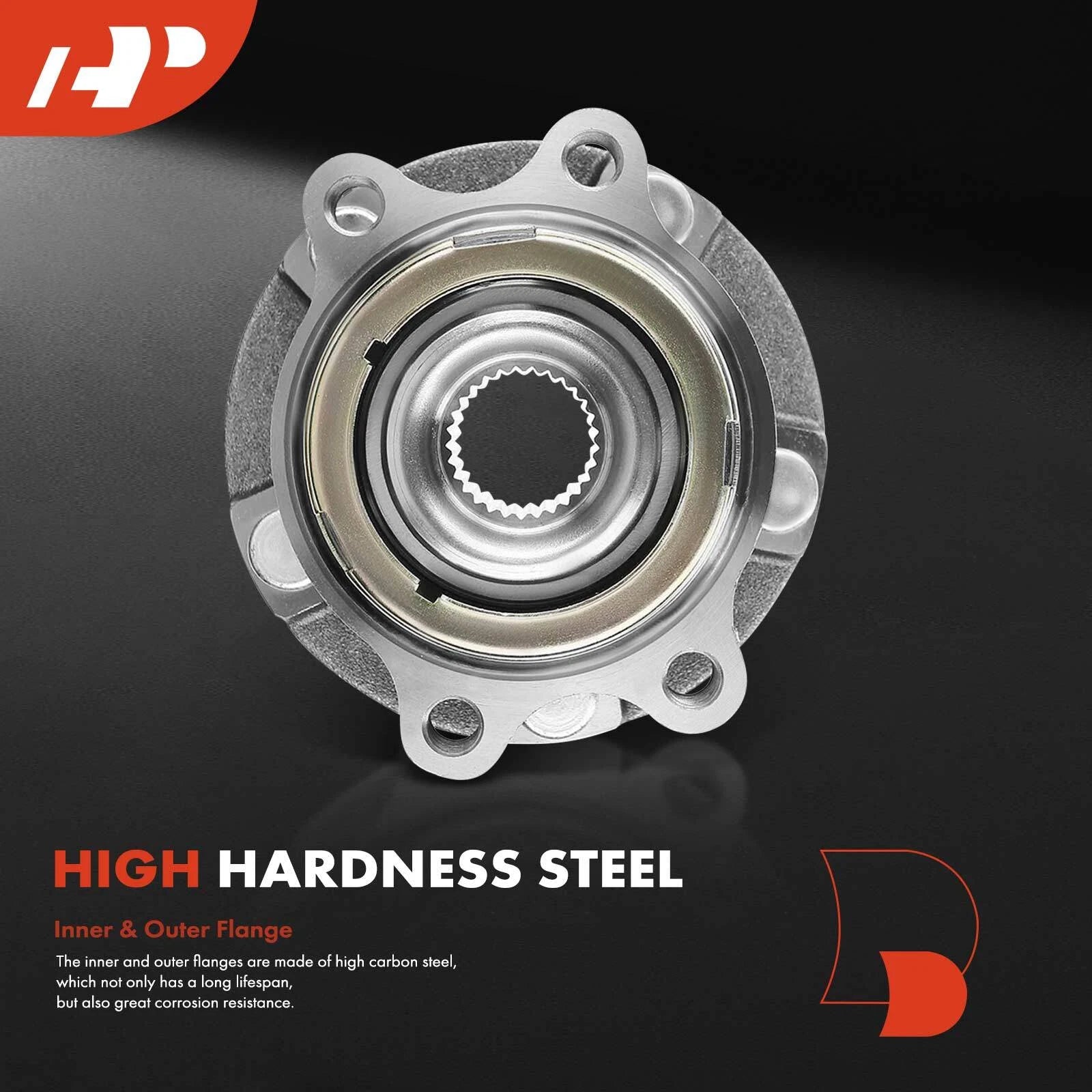 2X Front Wheel Hub & Bearing Assembly for Nissan Murano (2003–2007)