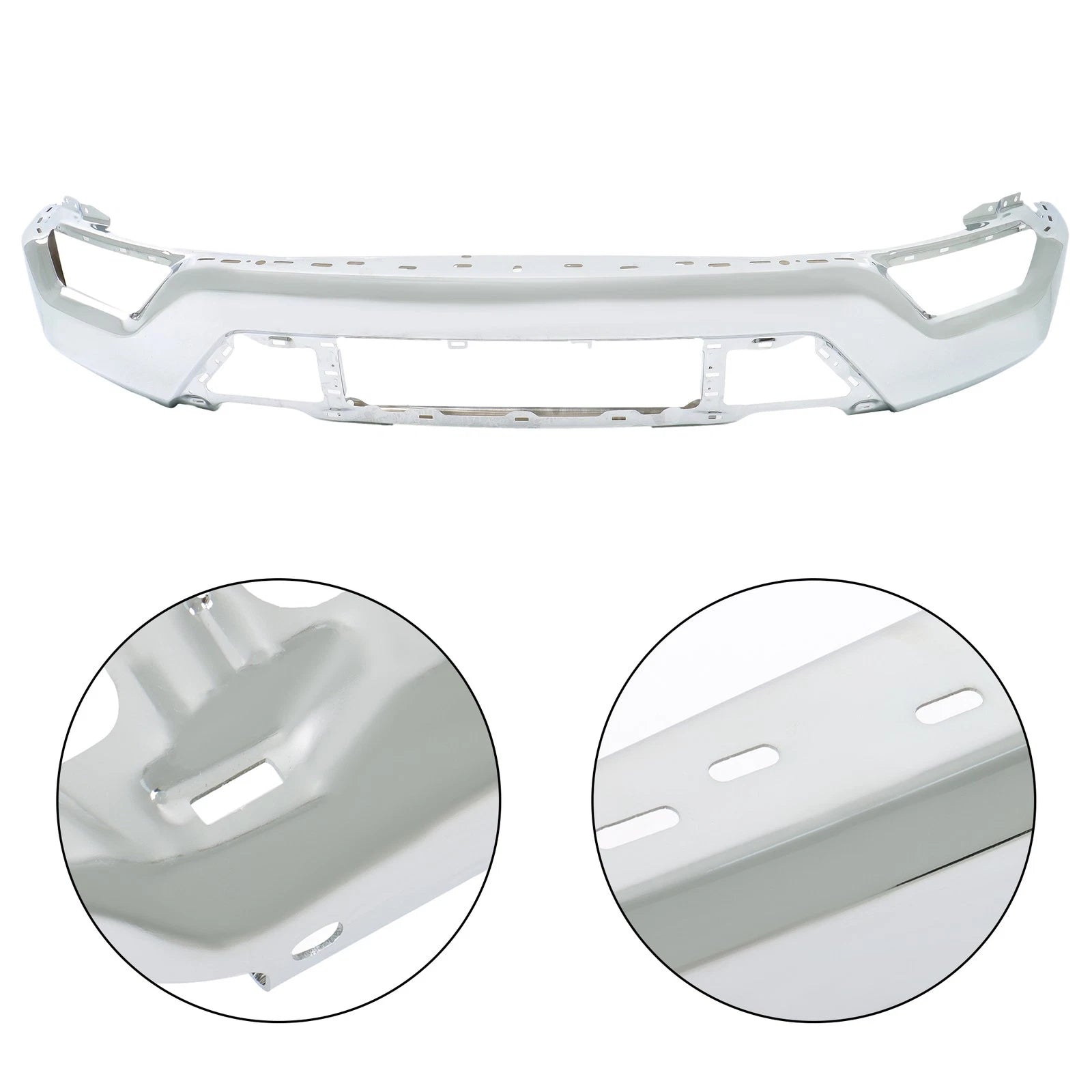 Set of 6 Chrome Front Bumpers for Ford F150 (2021–2023)