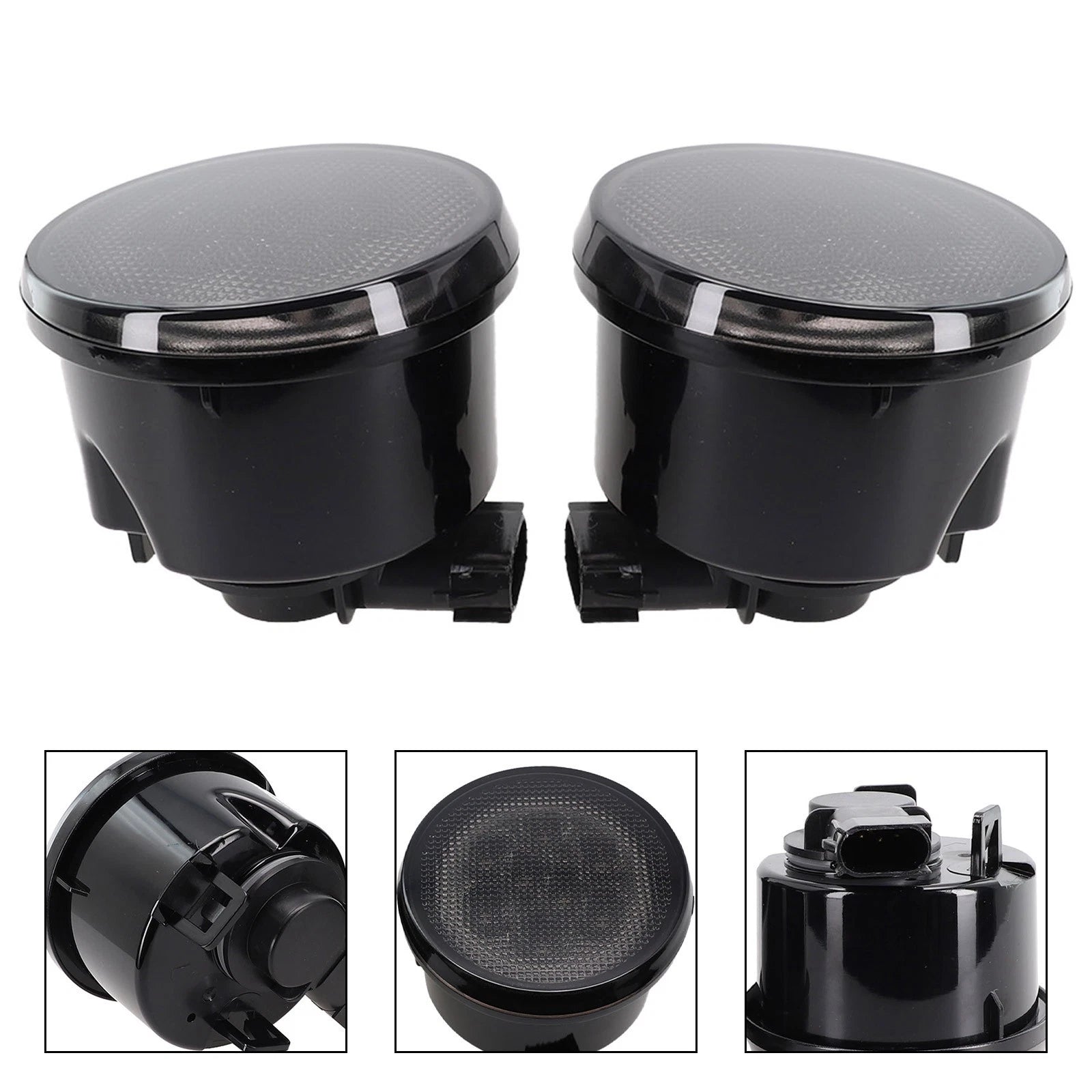 2X Turn Signal Lights for Car Truck (Amber LED Smoke Lens)