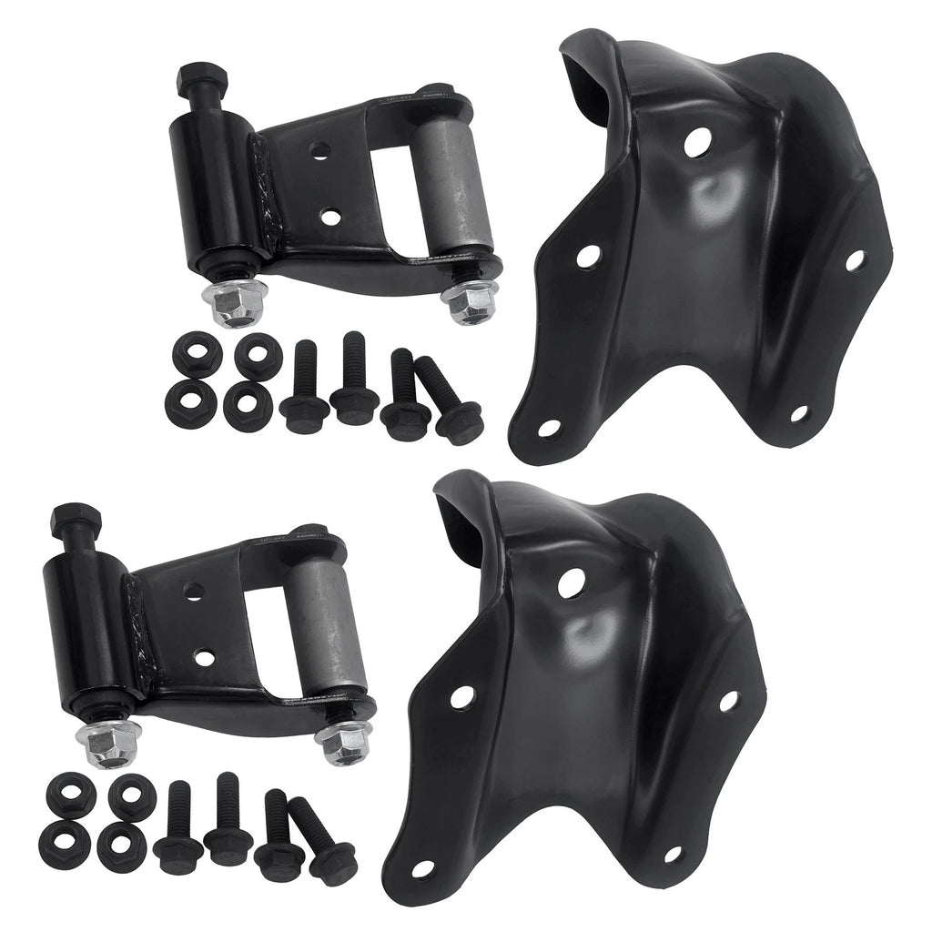 2X Rear Leaf Spring Shackle Bracket Kit for Ford E150 F150 (1986–2007) 722100