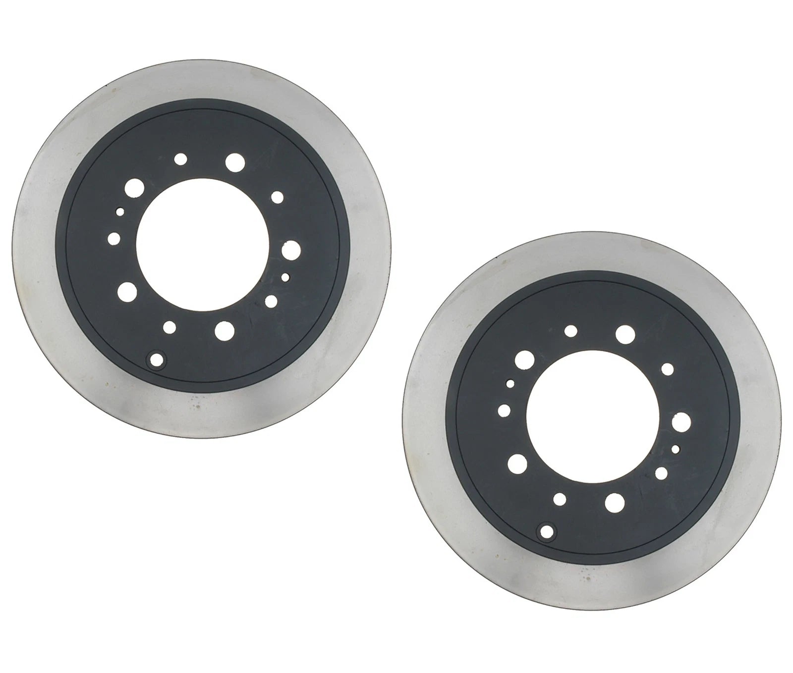 Set of 2 Vented Rear Disc Brake Rotors 345.5mm for Toyota Lexus