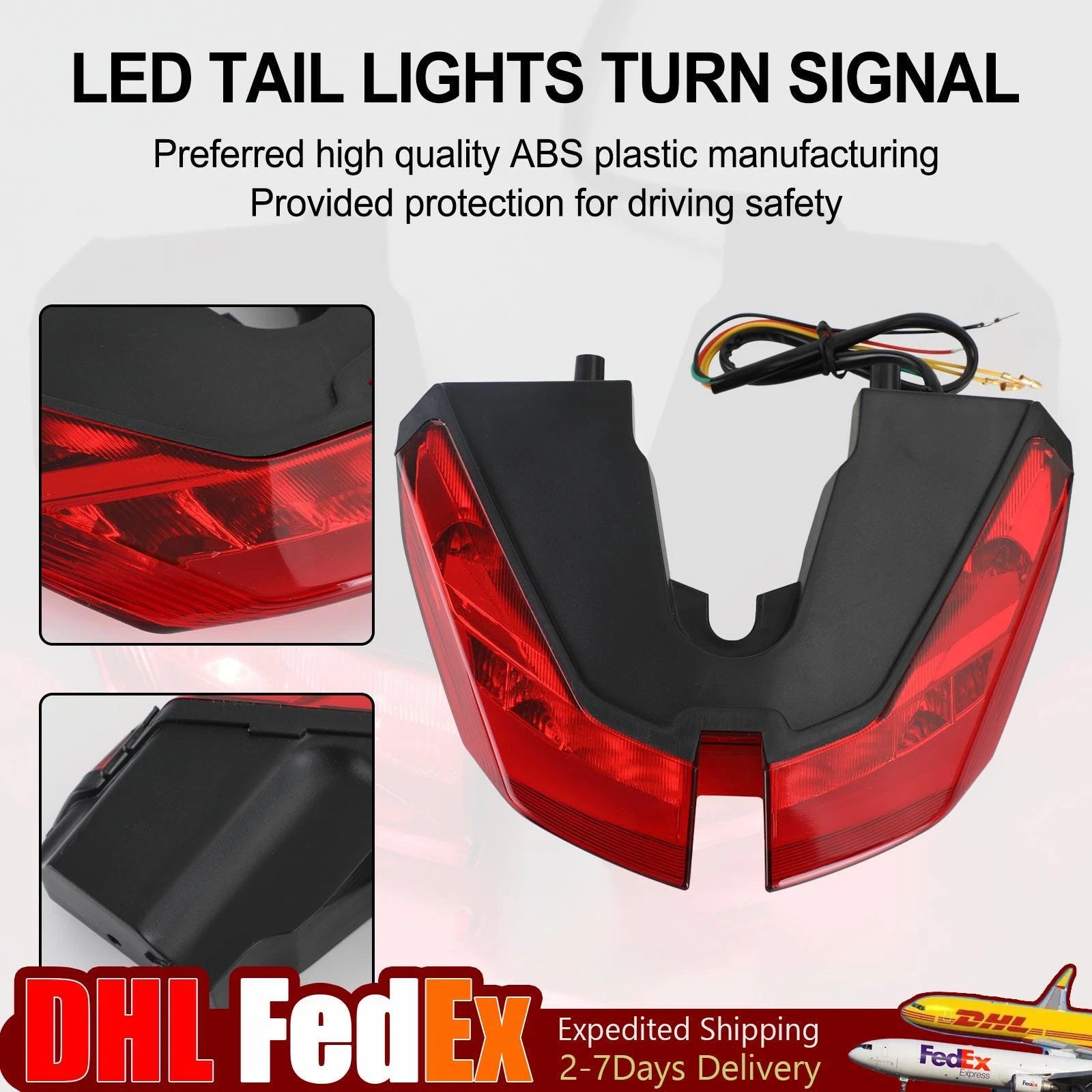 Tail Lights Turn Signal for Ducati Hypermotard 821 939 950 SP (2012–2021) Red