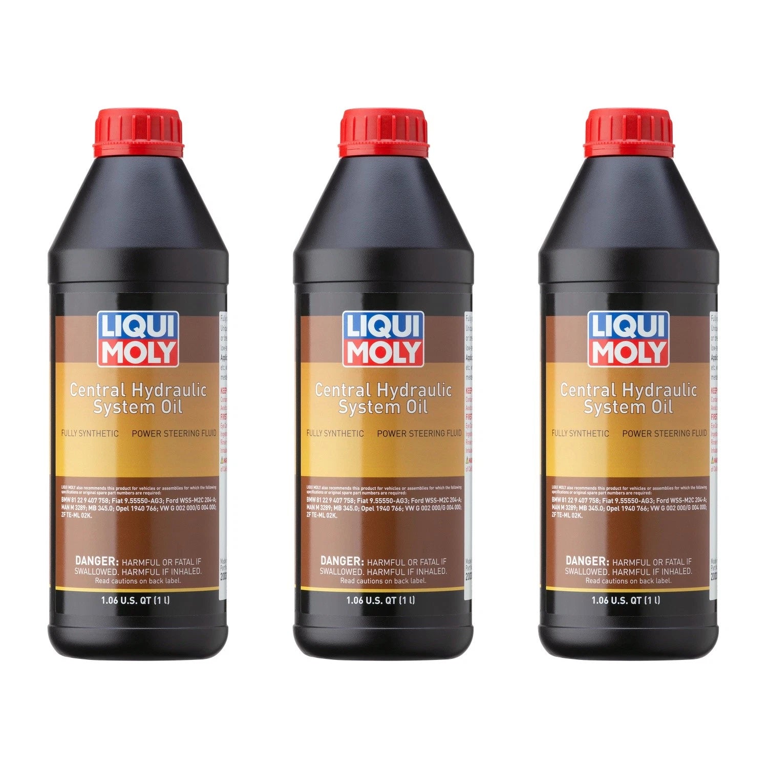 Set of 3 Liqui Moly Hydraulic Oil for Central Hydraulic System (3L)