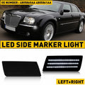 White LED Strip Bumper Side Marker Lights for Chrysler 300 (2005–2014)