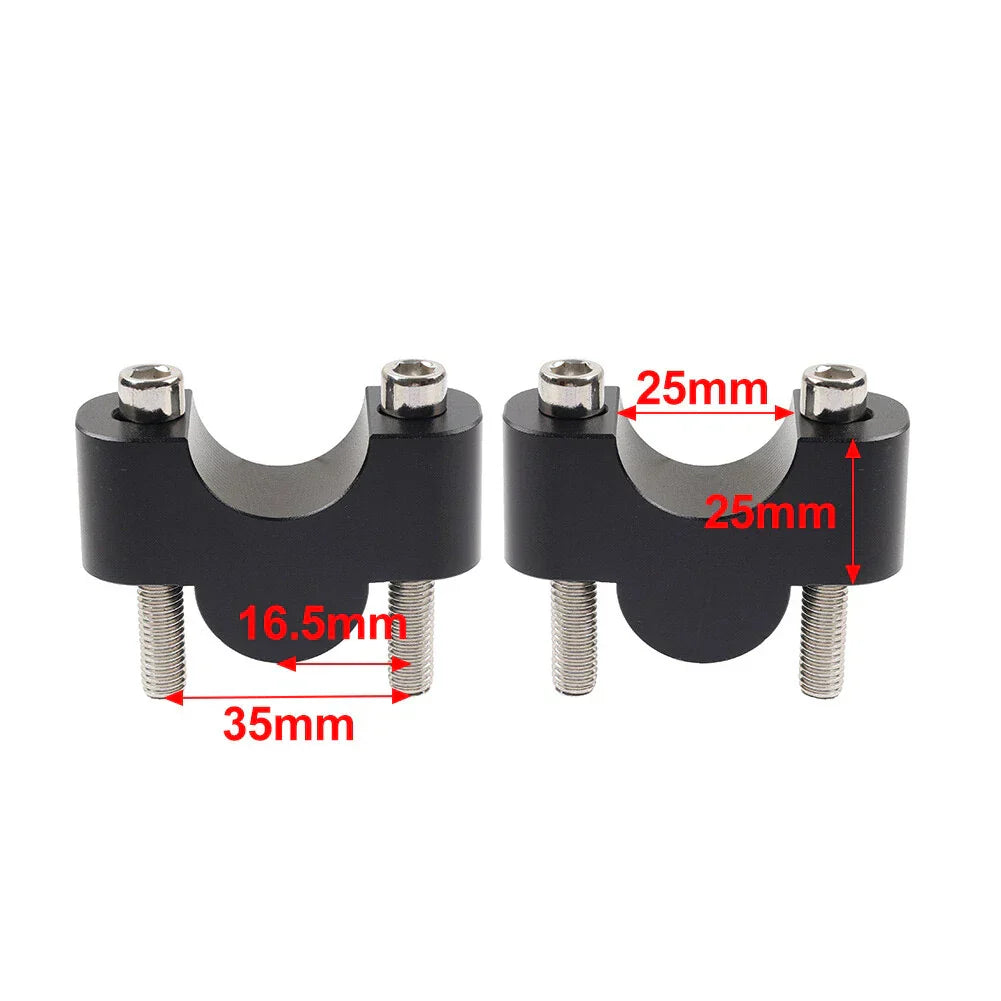 25mm Handlebar Riser Lift Clamps for Honda Suzuki Kawasaki