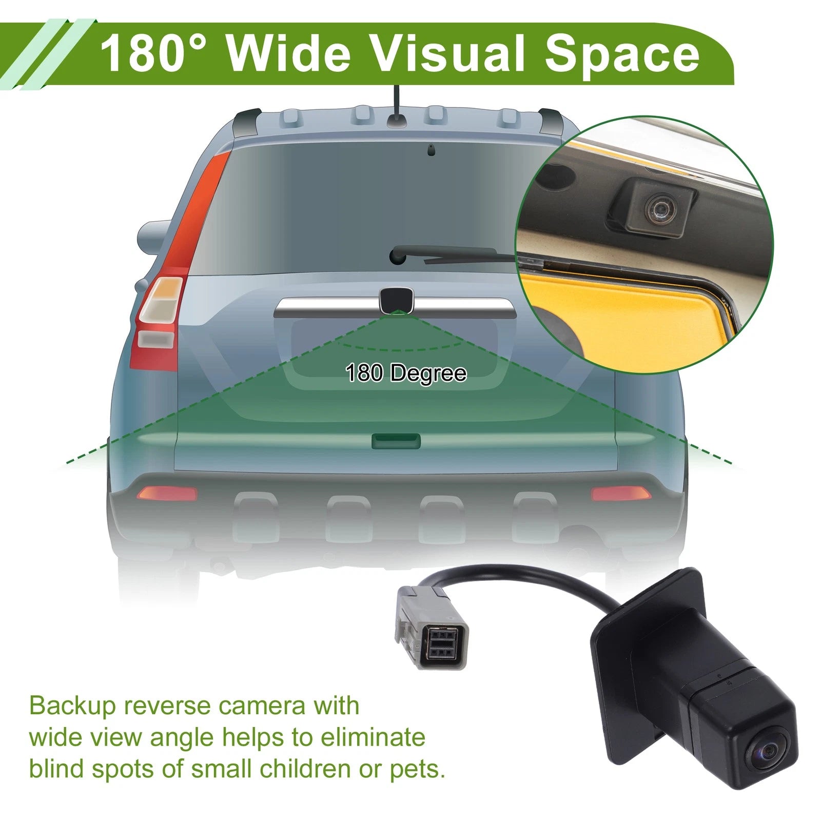 Rear View Camera for Subaru Outback Legacy (2010–2019) 120-180°