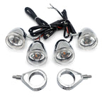 Turn Signal Kit for Harley Davidson (Motorcycle, 41mm, LED, Clear Lens)