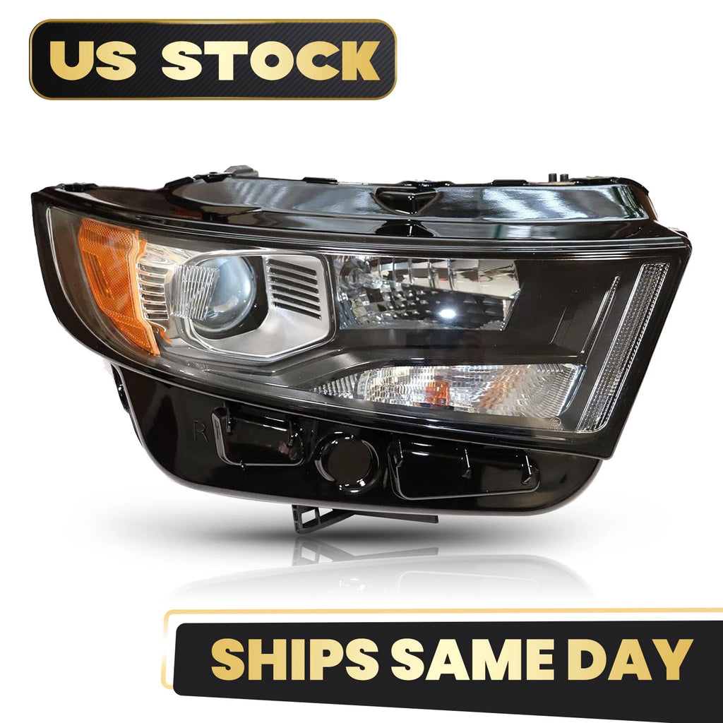 Headlight Halogen Sport Light Right Passenger Side for Ford Edge (2015–2018)