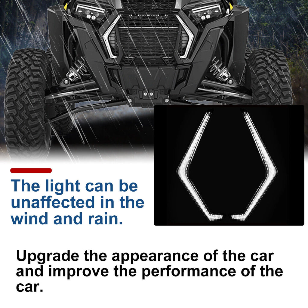 2X Front Fang Accent Light Turn Signal for Polaris RZR XP Turbo/1000 (2019–2022)