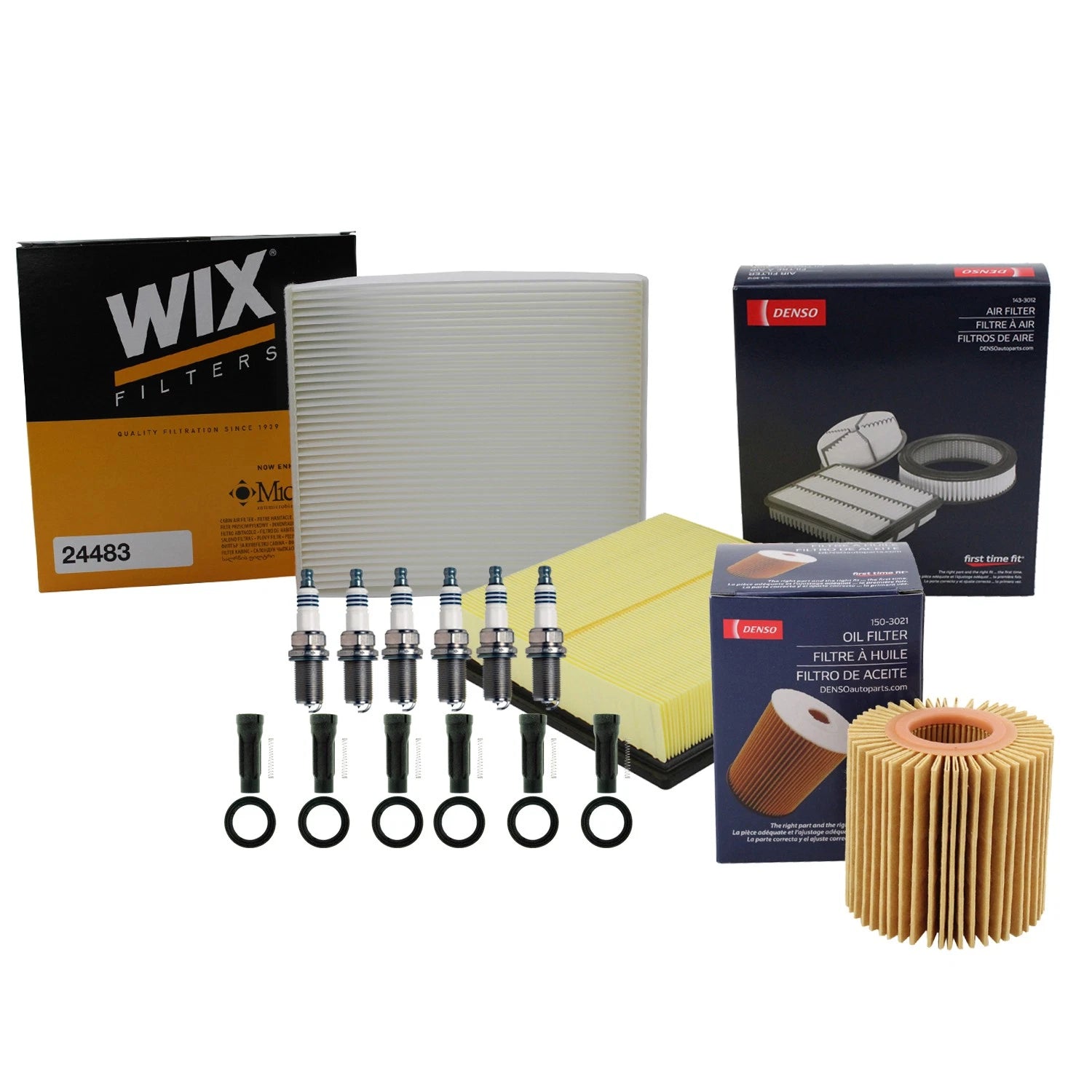 Tune Up Kit with 6 NGK Spark Plugs & Boots for Camry RX350 Sienna (2007–2020)
