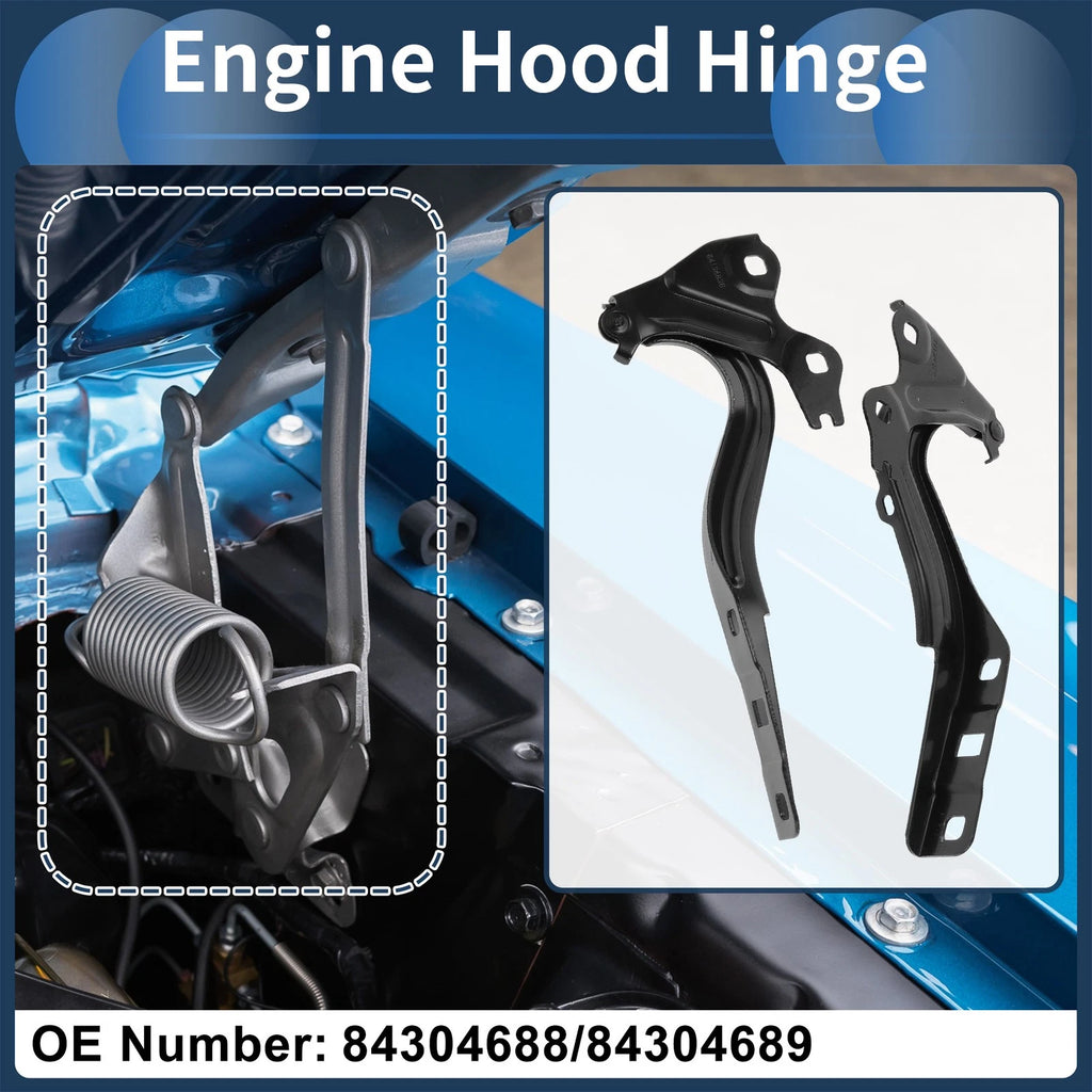 Hood Hinges for Chevrolet Cruze (2016–2019) No. 84304688, 1 Pair