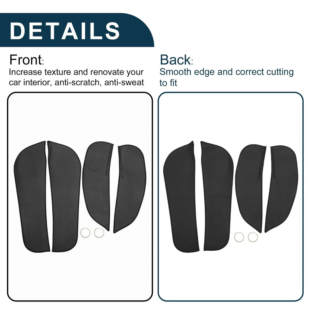 Anti Kick Pad Sticker for BMW 1 Series (2017 - 2023) Black