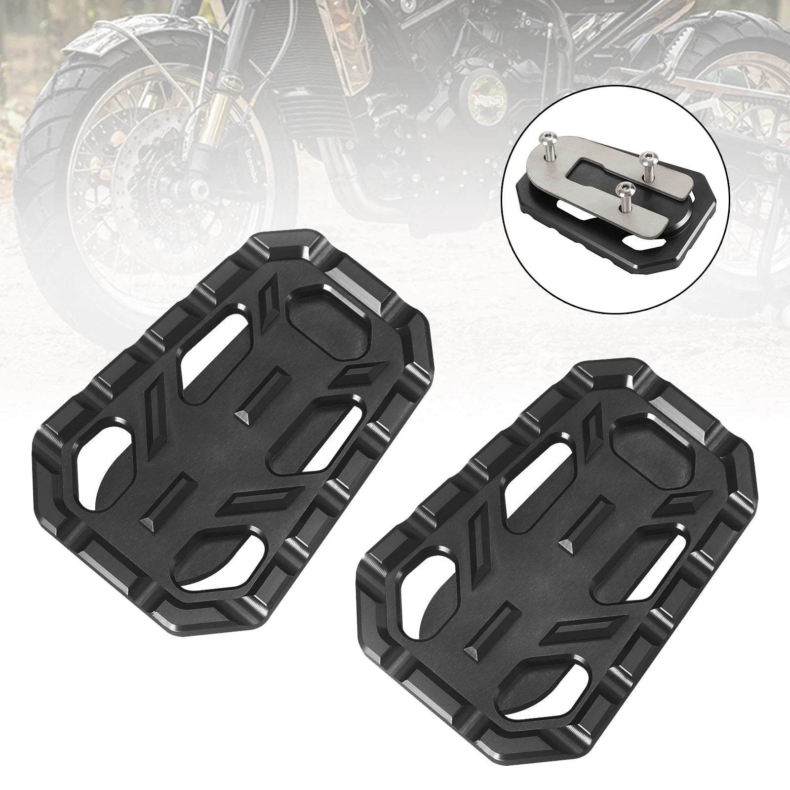 CNC Driver Footpegs Set of 2 for Triumph Scrambler 1200 (2019–2023)