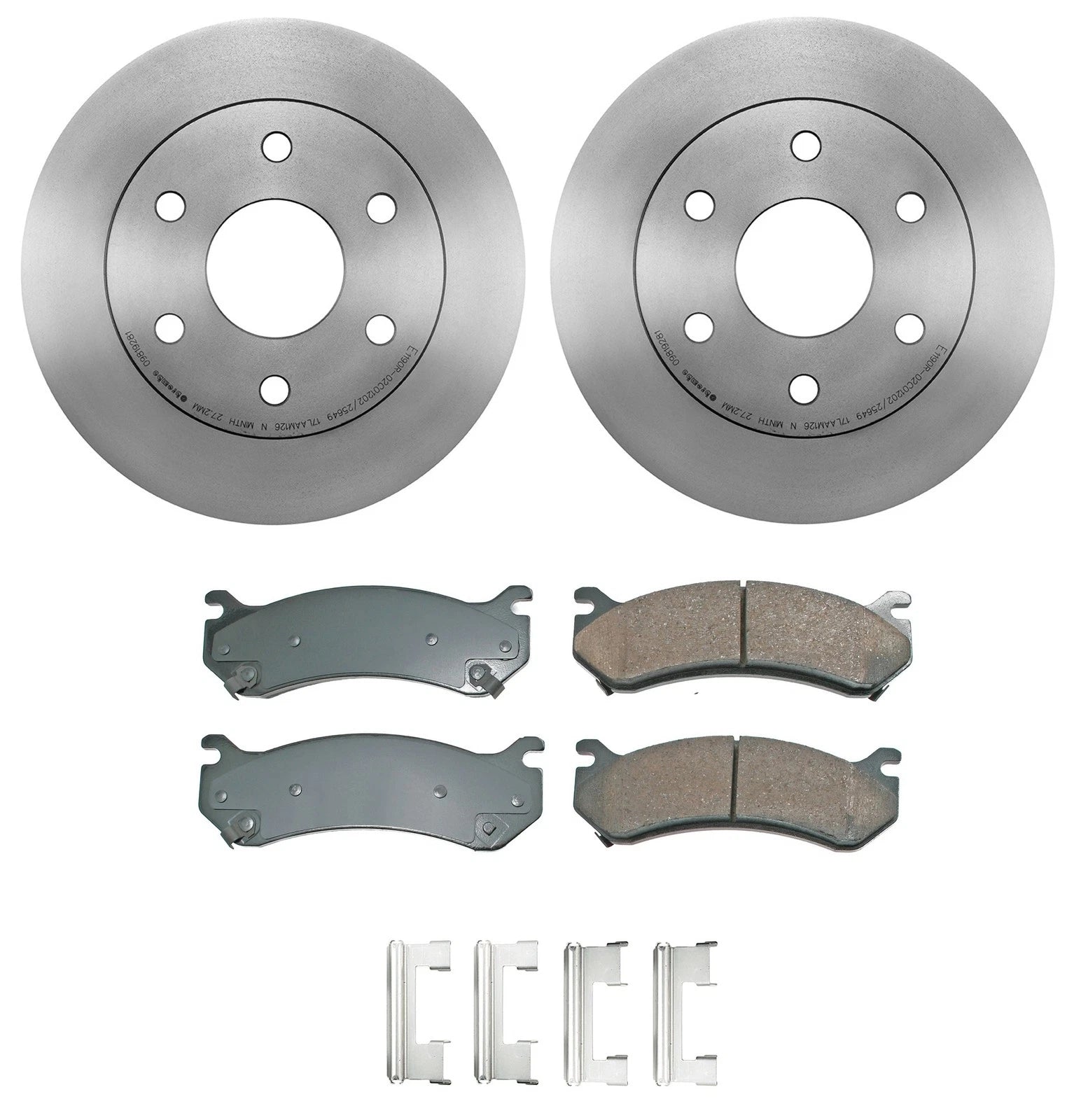 Front Brake Kit for Chevrolet Cadillac GMC (ProACT Pads, Disc Rotors)