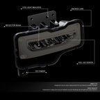 Full LED Fog Lights with Wiring Harness & Switch for Sierra 1500 (2016–2018)