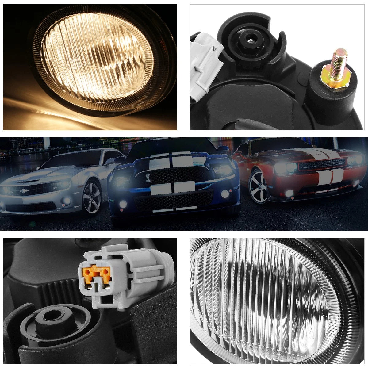 Fog Lights for Nissan Maxima A33 VQ35DE (2002–2003) - Clear Lens Pair