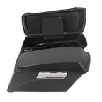 Matt Black Hard Saddlebags & Conversion Brackets for Harley Softail Deluxe (1984–2017)