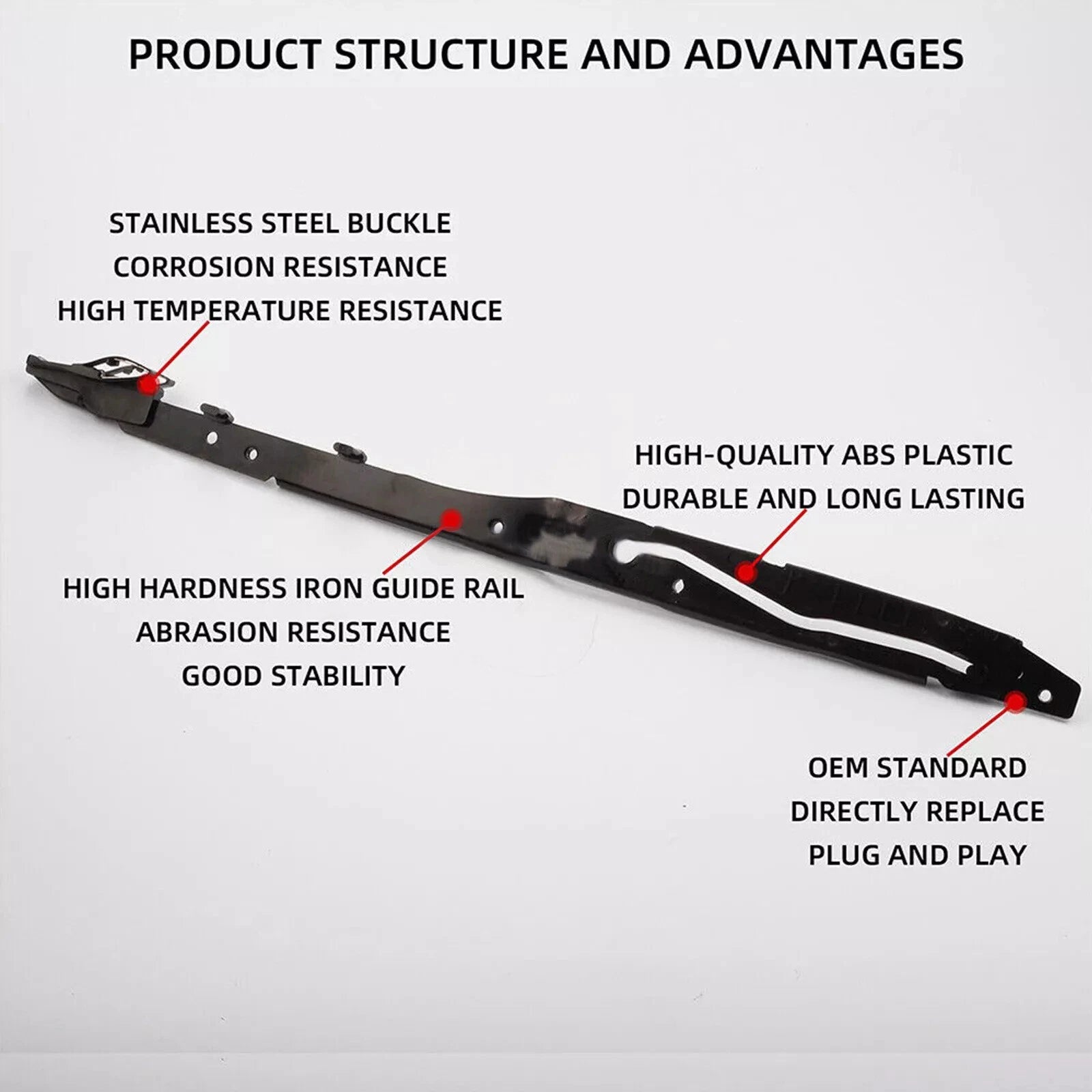 Sunroof Glass Cables & Track Assembly Repair Kit for Ford F150 (2015–2020)