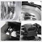 Clear Lens Bumper Driving Fog Lights + Bracket for F250-F550 SD/Excursion (2005–2007)