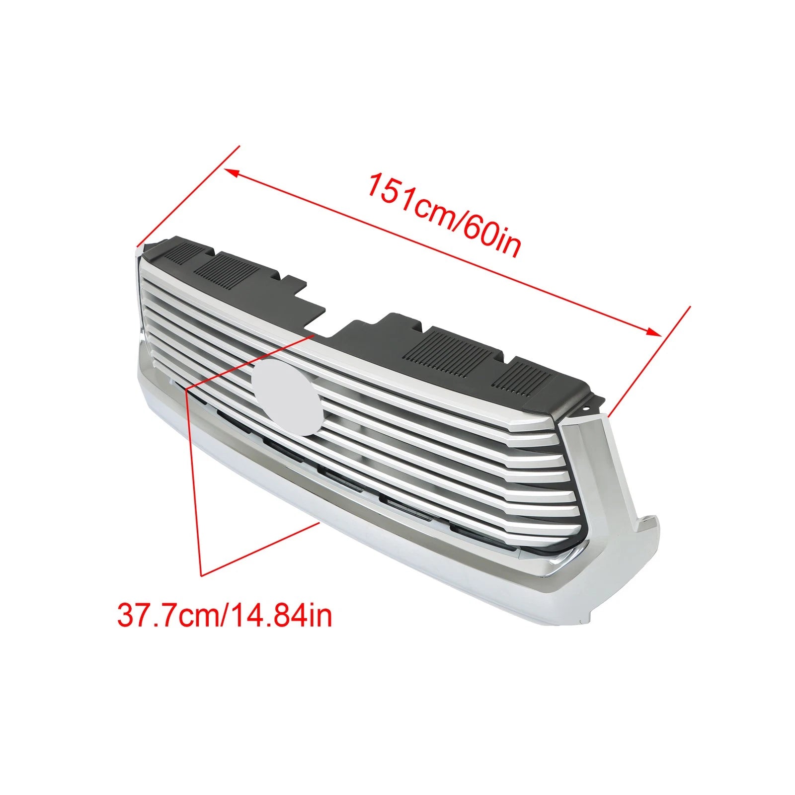 Plastic Chrome Front Bumper Grille for Toyota Tundra (2014–2016)