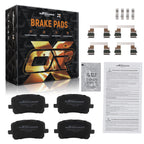 Front Ceramic Brake Pads Set for Pontiac Vibe/Toyota Corolla L4 1.8L 2003-2008