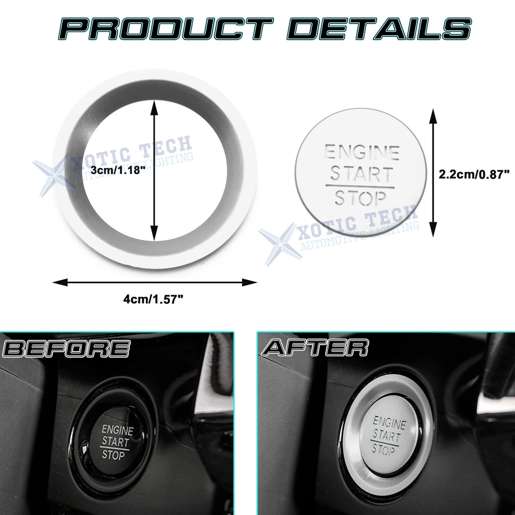 Engine Start/Stop Push Button Molding Trim for Honda Civic (2022-2024)