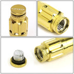 20Pcs Steel M12 x 1.25 Close End Spline Drive Lug Nuts for NRG