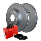 Front Brake Kit 294mm Rotors TRW Ceramic Pad Set for Chrysler Sebring (2007–2010)