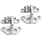 2Pcs Heavy Duty Stainless Steel Hinges for Marine Decks and Control Cabinets